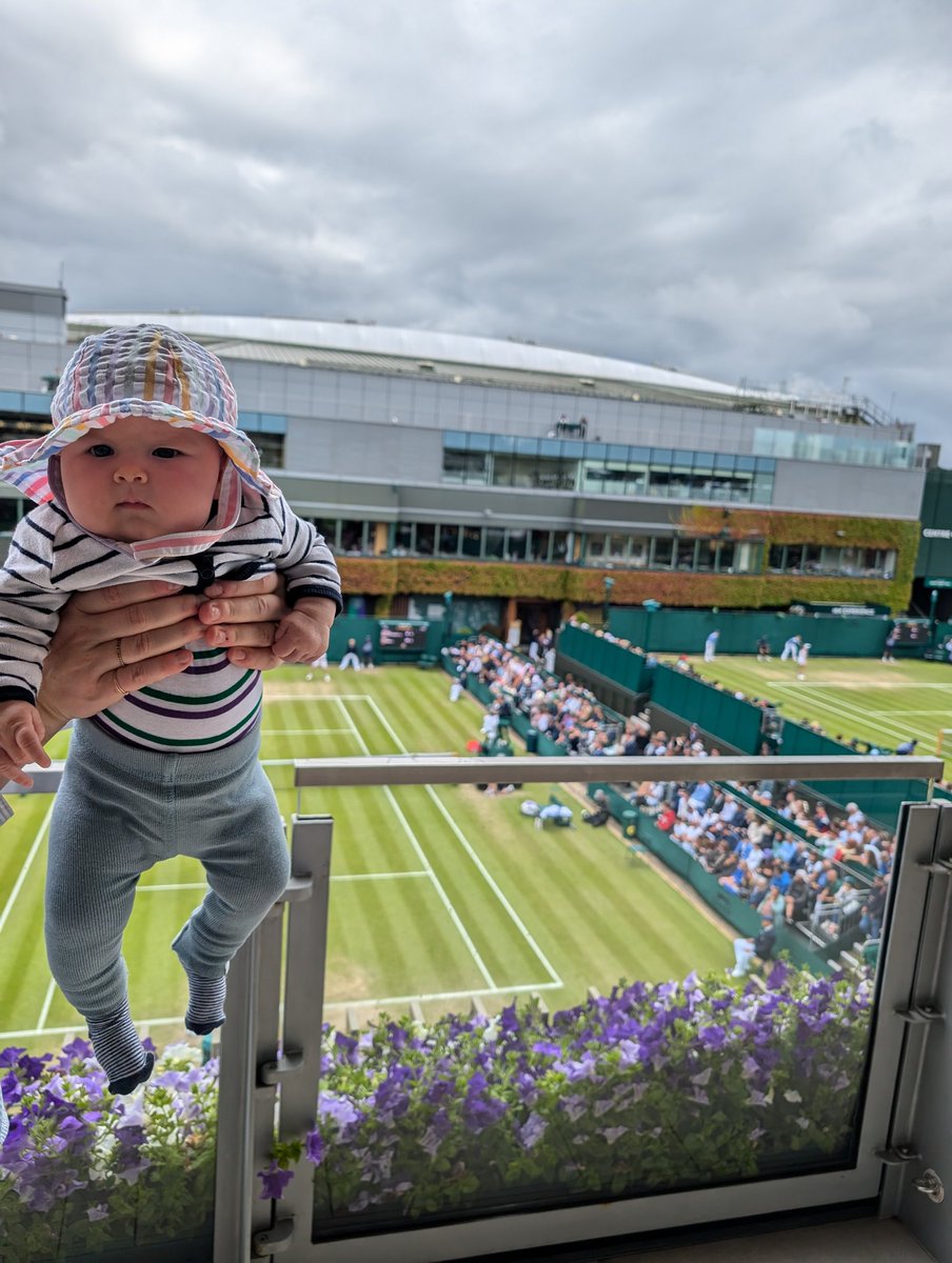 First visit to <a href="/Wimbledon/">Wimbledon</a>  #wimblebaby