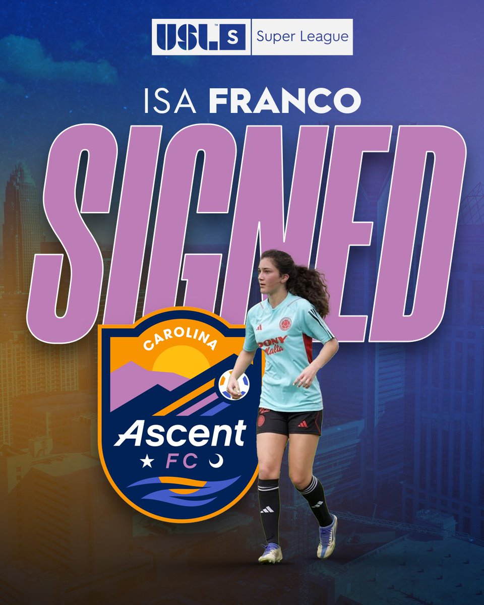 GainbridgeSL's tweet image. 🇨🇴 Colombian youth international star Isabella Franco has signed for @carolinaascent! 🧗‍♀️
