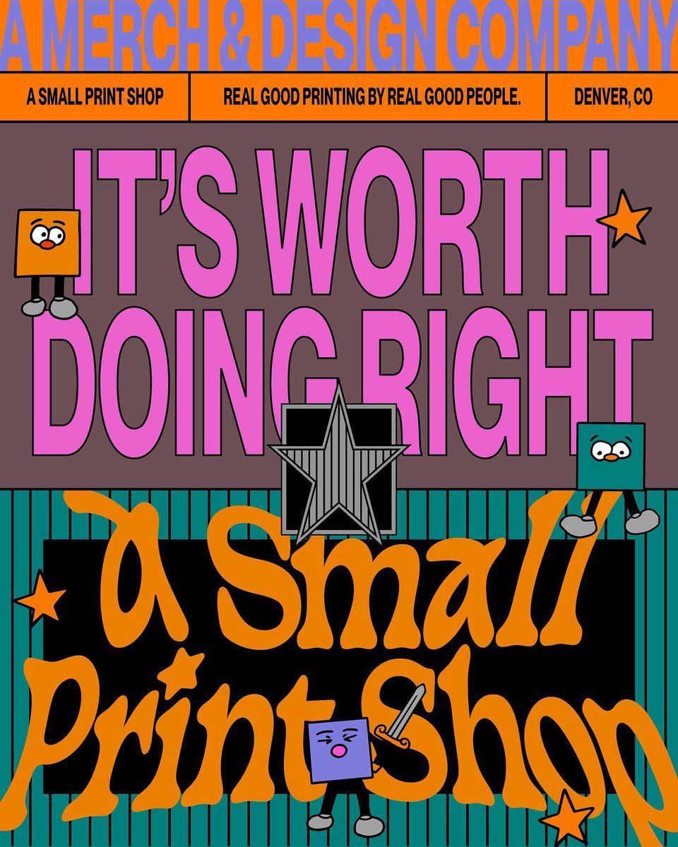 asmallprintshop's tweet photo. Happy Friday from A Small Print Shop and the Swatchlings! Here’s a friendly reminder that if it’s worth doing, It’s Worth Doing Right! https://t.co/5XMQx3ou9b