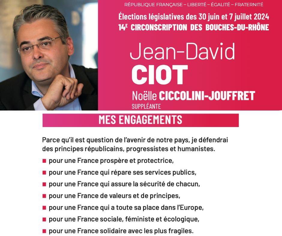 Je continuerai à me battre pour une France digne, fondée sur une République des libertés, pour l'avenir d'Aix et du Pays d'Aix. Je défendrai des principes républicains, progressistes et humanistes. #Elections2024 #FrontPopulaire #démocratie #Rassemblement #FrontRepublicain
