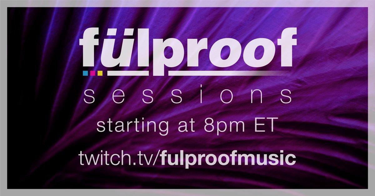 Tune into fülproof sessions &amp; kickoff the weekend with some proper tunes starting at 8pm ET! twitch.tv/fulproofmusic #fulproofsessions #fulproofmusic #housemusic #melodictechno #melodichouse #progressivehouse #deephouse #organichouse #electronica #djset #djmix #twitch #livestream