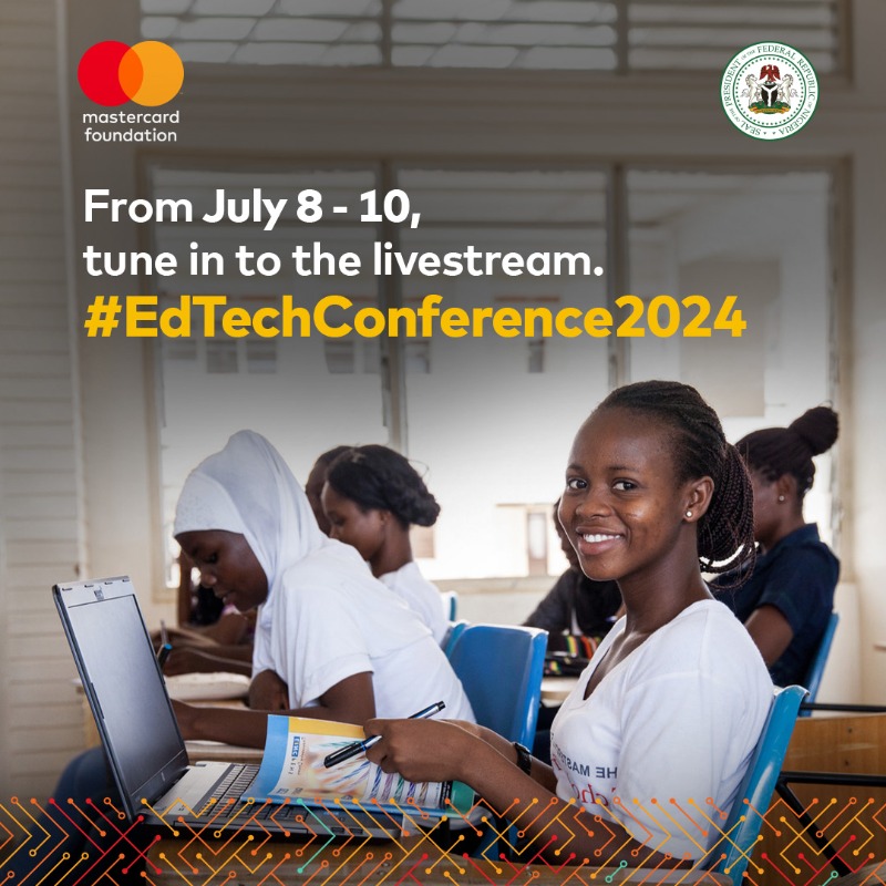 MastercardFdn's tweet photo. Excited about the future of #EdTech in Africa? Swipe to learn more about our upcoming EdTech Conference 2024 in Abuja, Nigeria July 8 - 10! Join the conversation using the hashtag #EdTechConference2024