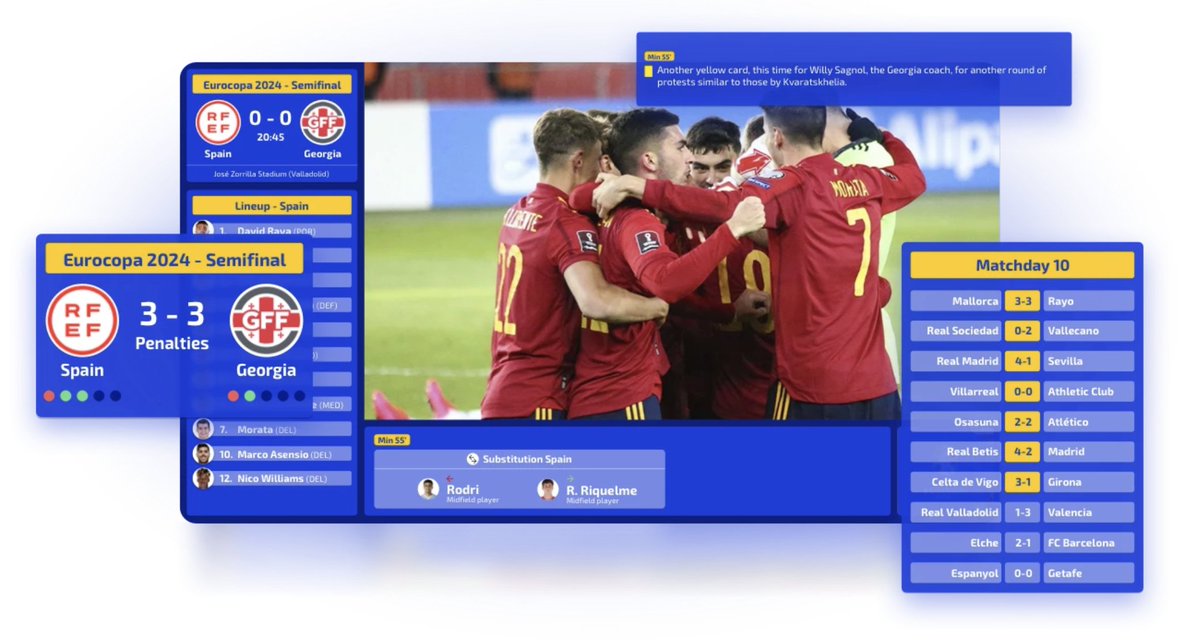 Guud Content Suite (@guudsuite) on Twitter photo Cover the ⚽️2024 football action with 🔺OnAir: your all-in-one live streaming solution, boasting professional-grade sports graphics, 
real-time in-game statistics 
and dynamically placed AI-generated insights.
Want to know more? 👉 onair.guudsuite.com Cover the ⚽️2024 football action with 🔺OnAir: your all-in-one live streaming solution, boasting professional-grade sports graphics, 
real-time in-game statistics 
and dynamically placed AI-generated insights.
Want to know more? 👉 onair.guudsuite.com