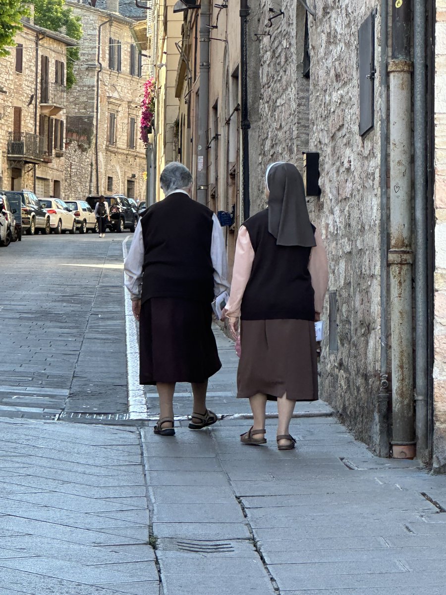 SJRozan's tweet photo. Nuns in chocolate, nuns in vanilla.

#artworkshopintl #assisi https://t.co/uTKriWSioQ
