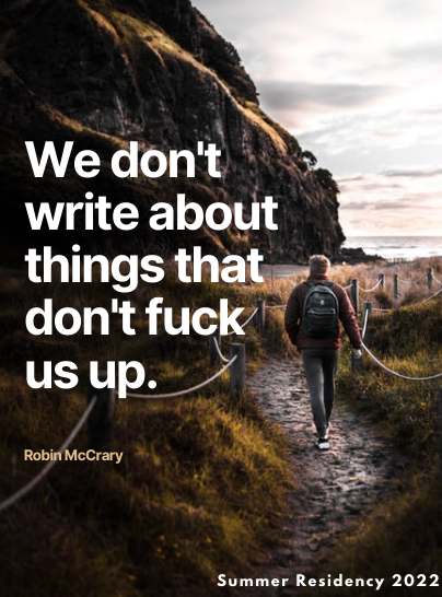 MollyBilinski's tweet photo. Going over my final materials before submitting my MFA portfolio for @WilkesUWriting, I was reminded of the inspirational posters I made from faculty and cohort quotes I collected during residencies. 

These are my favorites, especially the line from @mandybpenn ❤️ https://t.co/Y1u68mtQlP