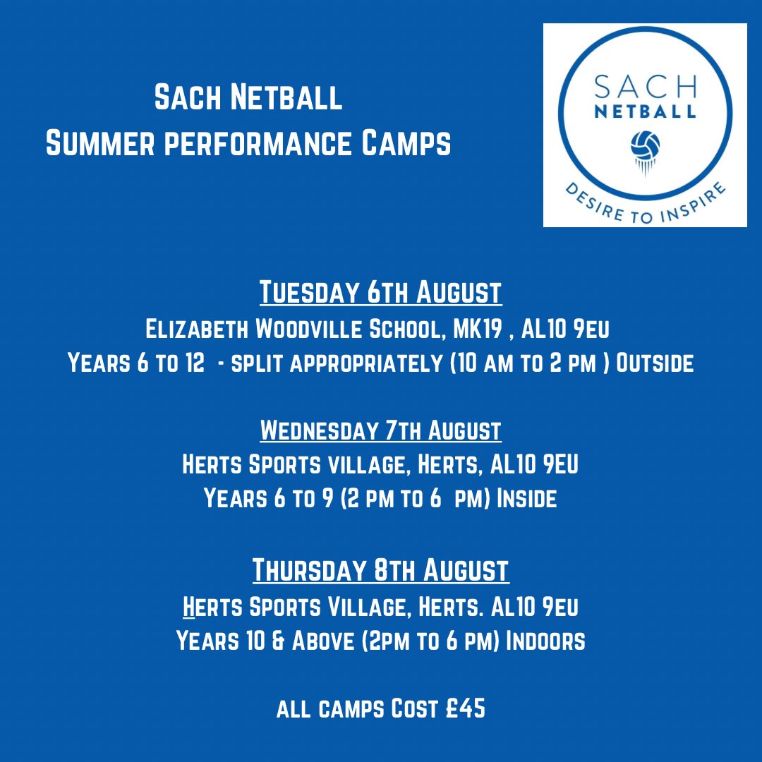 Summer Camps - Book on today 

bit.ly/August2024Camps

💙🩵🏐🩵💙