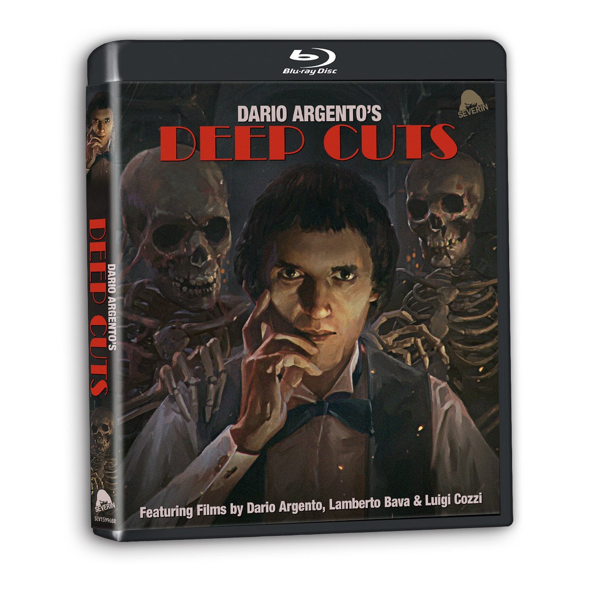SEVERIN SUMMER SALE TITLE REVEAL #10

DARIO ARGENTO'S DEEP CUTS

THE NORTH AMERICAN DISC PREMIERE

4 DISC COLLECTION WITH 10 HOURS
FROM DARIO ARGENTO’S RAI TV SHOWS
PLUS NEW SPECIAL FEATURES &amp; MORE