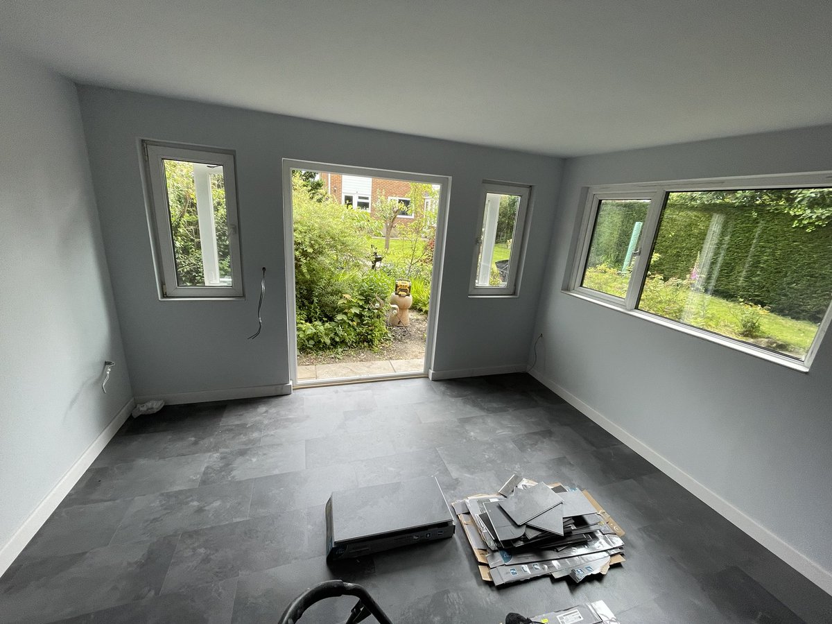 Home office/Garden room recently completed in Bedlington.