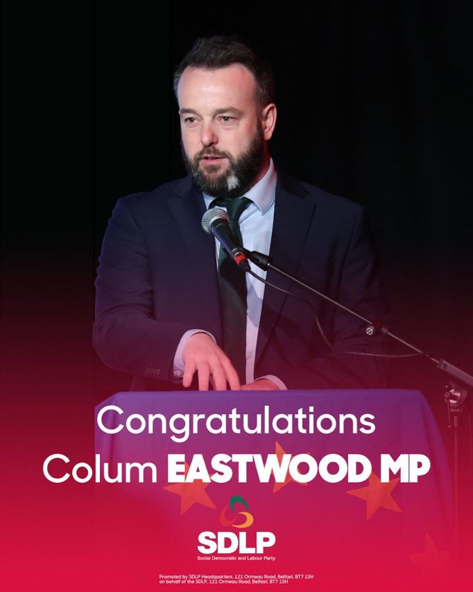 ConorHouston_'s tweet photo. Beyond proud of @ClaireHanna &amp; @columeastwood on their richly deserved election!

So proud of their campaign teams, @SDLPlive HQ, our reps, activists &amp; volunteers. 

#TeamSDLP have done us proud - onward &amp; upwards 🙌 https://t.co/bEcXzUMYnr