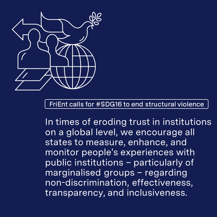 FriEnt_news's tweet photo. 🌐🤝💬 With its unique #cooperation structure and multi-institutional #team, #FriEnt creates spaces for differing #perspectives, #critical #reflection, and trustful #dialogue – beyond all #borders. #SDG16Now 

#SDGs #Peace #Development #Sustainability #Climate #Feminism #Security https://t.co/IUnrSkiHCG