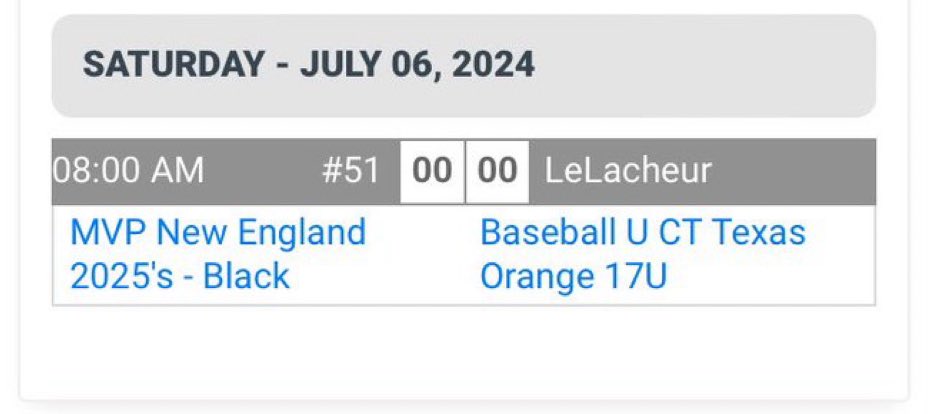 I will be pitching this Saturday 7/6 in relief at LeLacheur Park <a href="/MVPNEBaseball/">MVP New England</a> <a href="/MattBurns_9/">Matt Burns</a> <a href="/CoachMazz/">Coach Mazz</a>