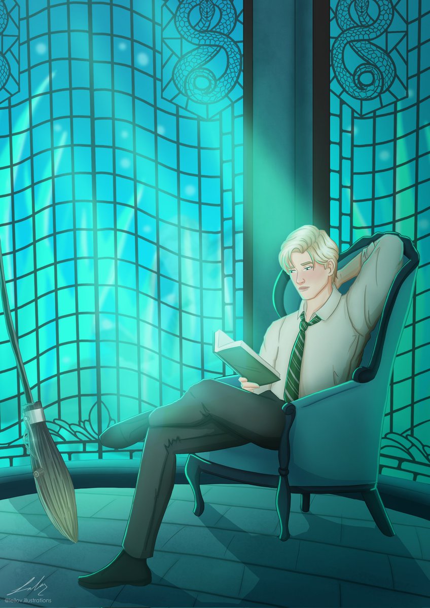 leila_illus's tweet photo. "Draco Malfoy - Slytherin Common Room"
#booktok #bookstagram #booktwitter #dracomalfoy #fanart https://t.co/pA5MGo1k28