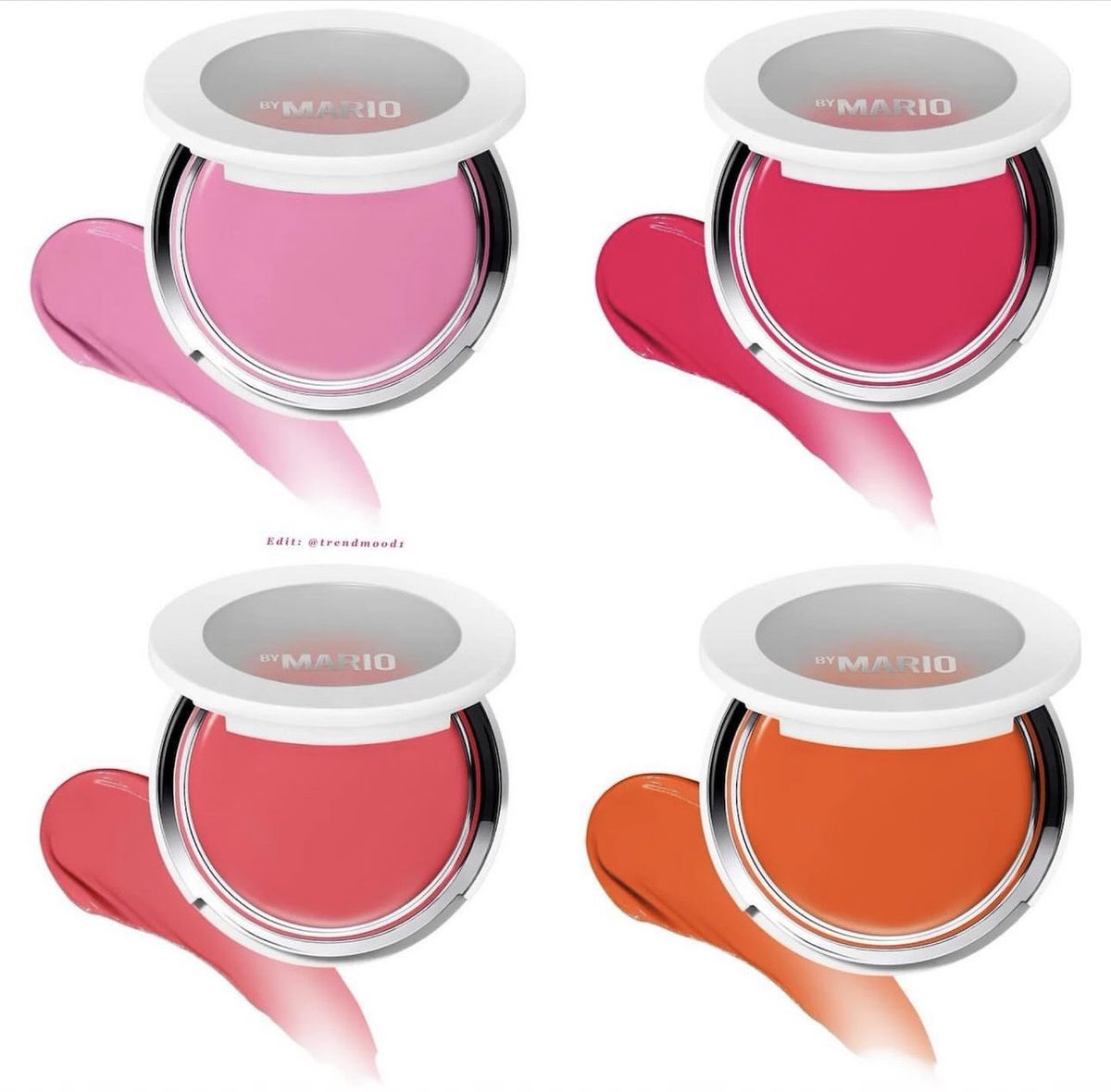 Trendmood's tweet photo. #Revealed 🚨NEW! SHADES 👄💄🩷Blush & Lip Serum #makeupbymario 
Soft Pop Plumping Blush Veil $30 
💖Pink Peony
🩷Paradise Pink
🍓Strawberry Sunset
🧡Papaya Pop
MoistureGlow™ Plumping Lip Serum $24
High Shine finish
🍉Watermelon Glow
🍓Strawberry Glow
🍊Tangerine Glow
🍒Cherry Glow
❤️Pomegranate Glow
#ComingSoon