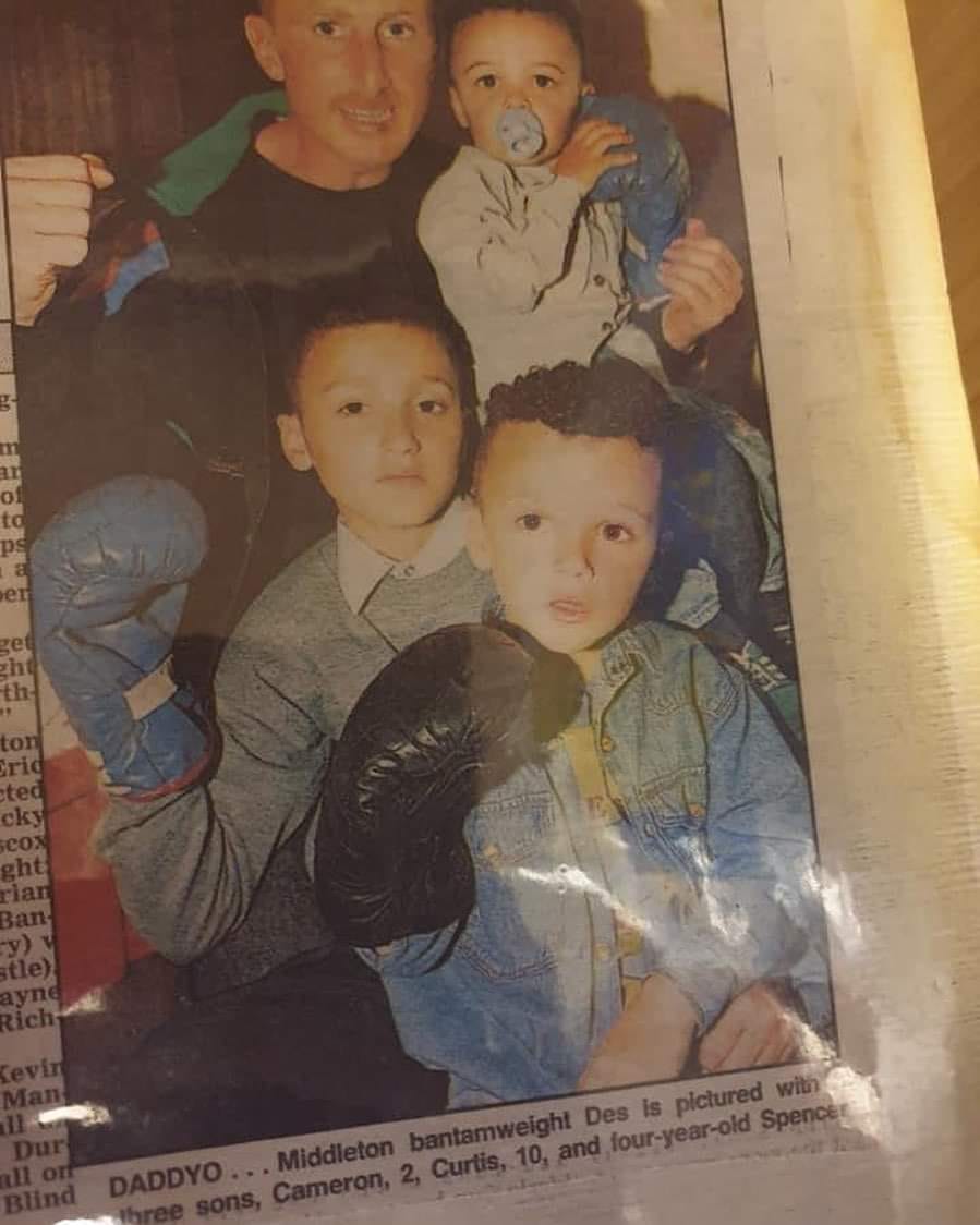 Classic photo out of the Manchester evening news a big right up on my dad and his life i was 10 at the time i was born in a boxing glove 🥊