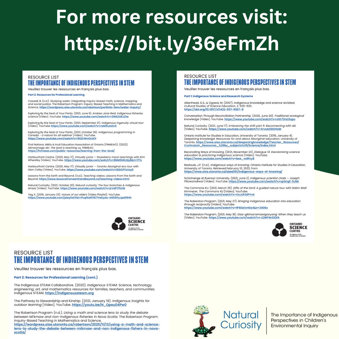 (1/2) 🌿✨ In light of the recent sudden closure of the Ontario Science Centre, we wanted to showcase a previous program developed at OSC by Natural Curiosity and Joe Pitawanakwat on Anishinaabe plant-based medicine and its intersection with Western science.