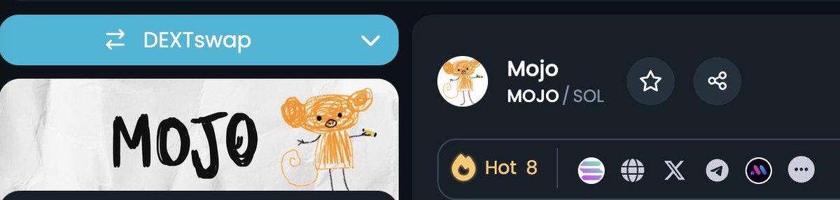 The silliest monkey is now updated on DexTools!  $MOJO
