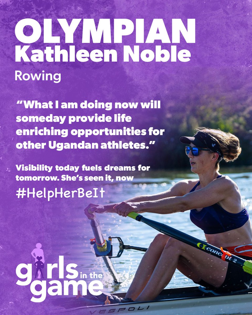 Kathleen Noble is the first Ugandan Rowing Olympian!

"What I am doing now will someday provide life enriching opportunities for other Ugandan Athletes"

Visibility today fuels dreams for tomorrow, she's seen it, now #HelpHerBeIt

#Girlsinthegame #Paris2024 #DeterminedNation