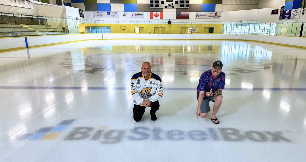 Chilliwack Jets (@chilliwackjets) on Twitter photo The Jets are extremely excited to renew our sponsorship with <a href="/BigSteelBox/">BigSteelBox</a> with now a Rink Upgrade! 🆕 logo now installed in your Jets Home End of the Ice. Winning together now on the ice! 🚨🛩️
#bigsteelbox #movingmatters #storage #container #containers #movingsolutions The Jets are extremely excited to renew our sponsorship with <a href="/BigSteelBox/">BigSteelBox</a> with now a Rink Upgrade! 🆕 logo now installed in your Jets Home End of the Ice. Winning together now on the ice! 🚨🛩️
#bigsteelbox #movingmatters #storage #container #containers #movingsolutions