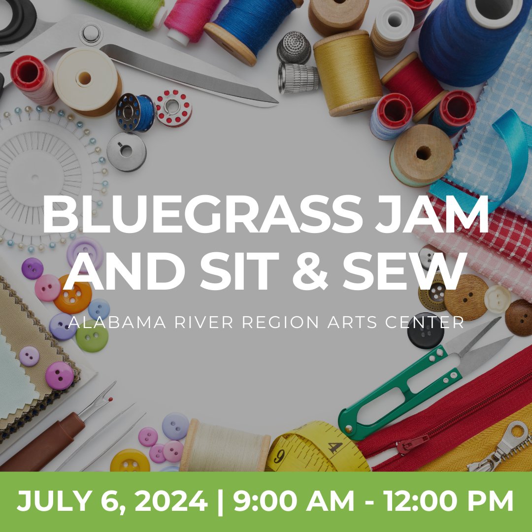 ElmoreEDA's tweet image. Music and sewing make for a fun-filled morning! Join us at the Alabama River Region Arts Center on Saturday, July 6 from 9 AM to 12 PM for the Bluegrass Jam and Sit &amp;amp; Sew event. Don’t miss out!

#BluegrassJam #SitandSew #AlabamaRiverRegionArtsCenter #Wetumpka #ECEDA #ElmoreCounty