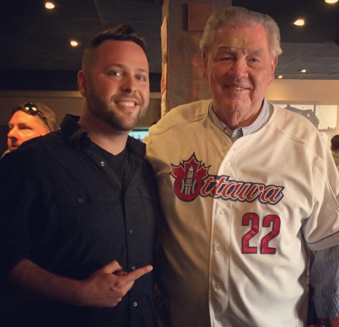 Evan Malamud with Former #MLB player and #Giants #Legend Hal Lanier !