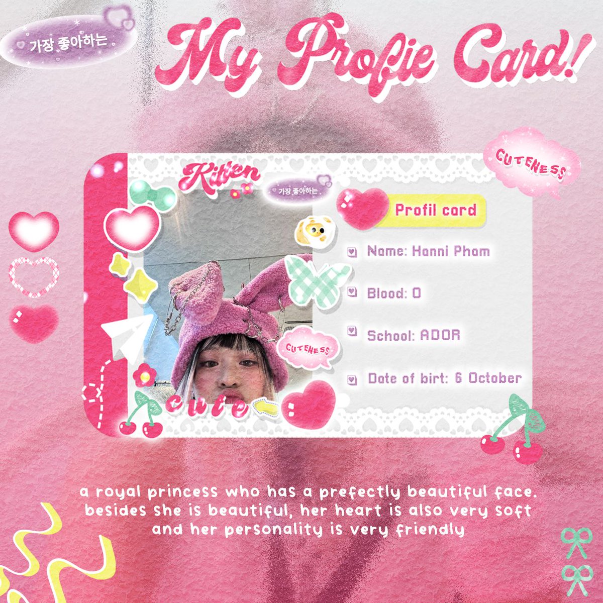 haeni's tweet photo. ⠀⠀
         ୧  ‧₊˚  tee_hee ( 04 )’s adorbs!
         clinquant  affection  🐈 🗯️  :>
         category: exuding the aureate
         of  an  innocent  cherubs !  ೀ

         place a [heart], hannyi. 🥨🧸
⠀⠀ https://t.co/5TfRKLyC3A