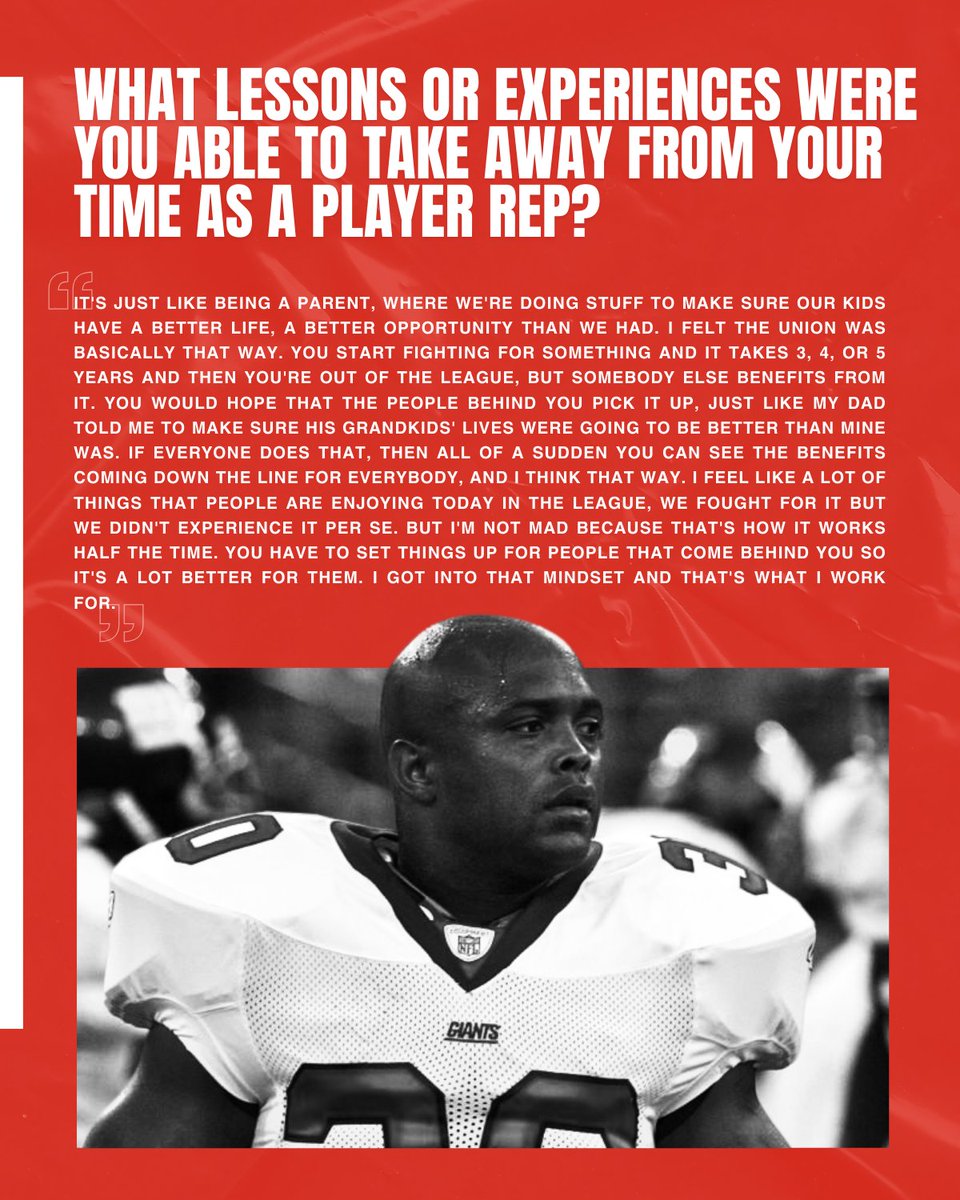 NFLPAFmrPlayers's tweet image. Check out #TheInterview, where we have insightful Q&amp;amp;A sessions with our former NFLPA player reps. We caught up with Brian Mitchell and he gave us insight into his life during and after football.

🔗 Read the full interview: nflpa.com/posts/catching…