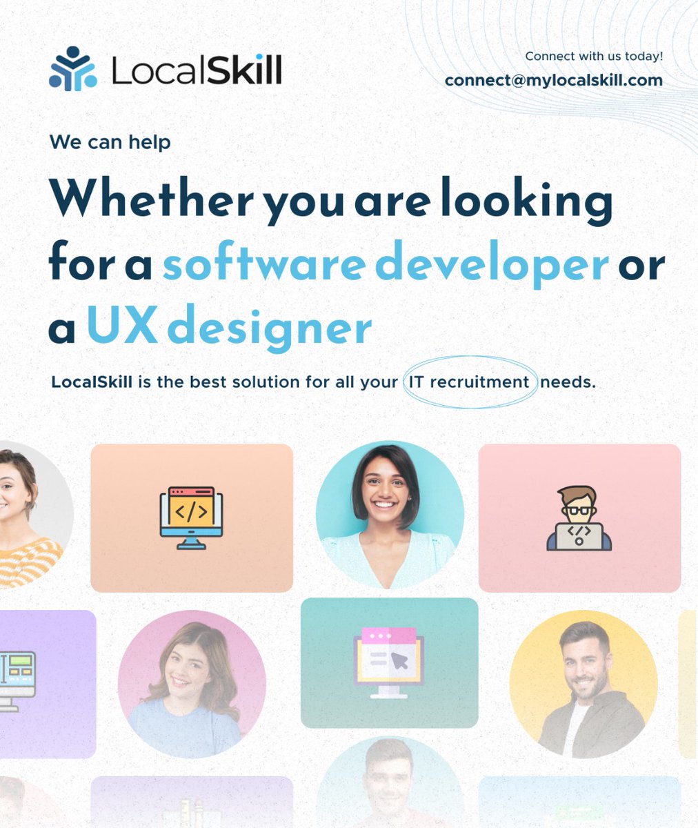 MyLocalSkill's tweet image. #softwareDeveloper #UXDesigner #IT #ITJobs #ITSpecialist #ITExperts #ITstaffing #developers #ITServices #ITRecruiters #ITprofessionals #Engineering #Recruiters #Recruiting #hiring #staffing #Recruitment #Employment #Canada 🇨🇦 #USA 🇺🇸
Visit: mylocalskill.com