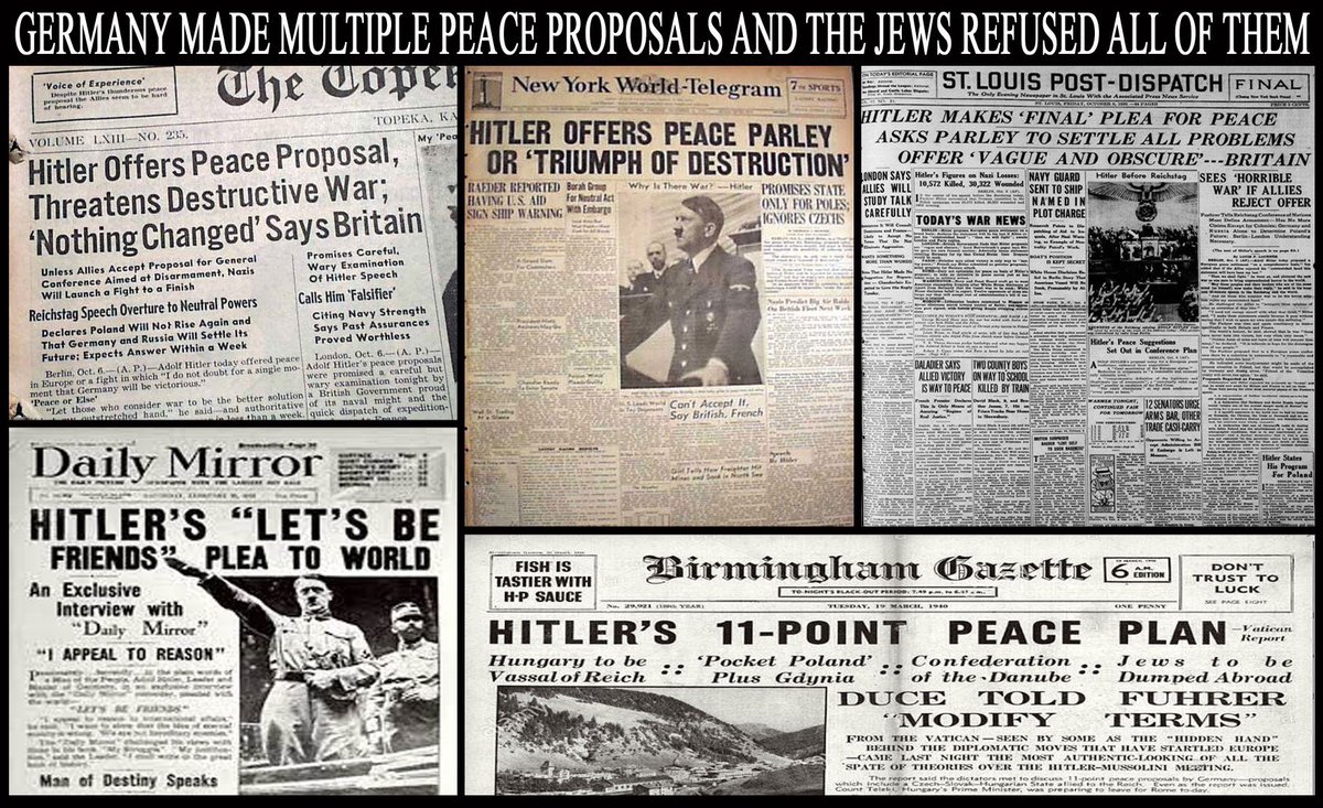 freikorpsunite's tweet photo. @IImpartialTruth All peace offers were rejected by Churchill https://t.co/t0dXCSm09T