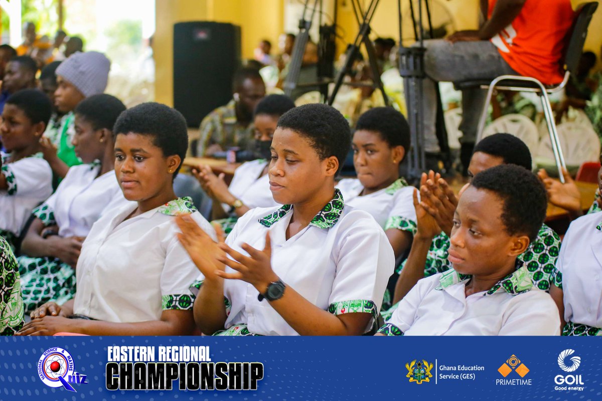 NSMQGhana's tweet image. EASTERN REGIONAL CHAMPIONSHIP

End of Round 1

Adonten SHS: 22pts
St. Peter&apos;s SHS: 19pts
Presby SHTS, Adukrom: 16pts
Nkwatia Presby SHS: 13pts

@Goil_Official

#NSMQ2024 #Primetime