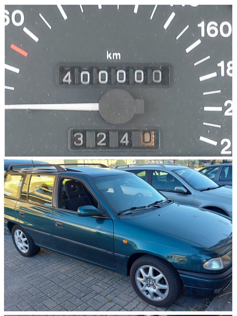 EddyJay's tweet photo. Happy 400k for this old lady. My buddy during university, and now family car during vacations. May you last twice as much. https://t.co/85uayTOKZz