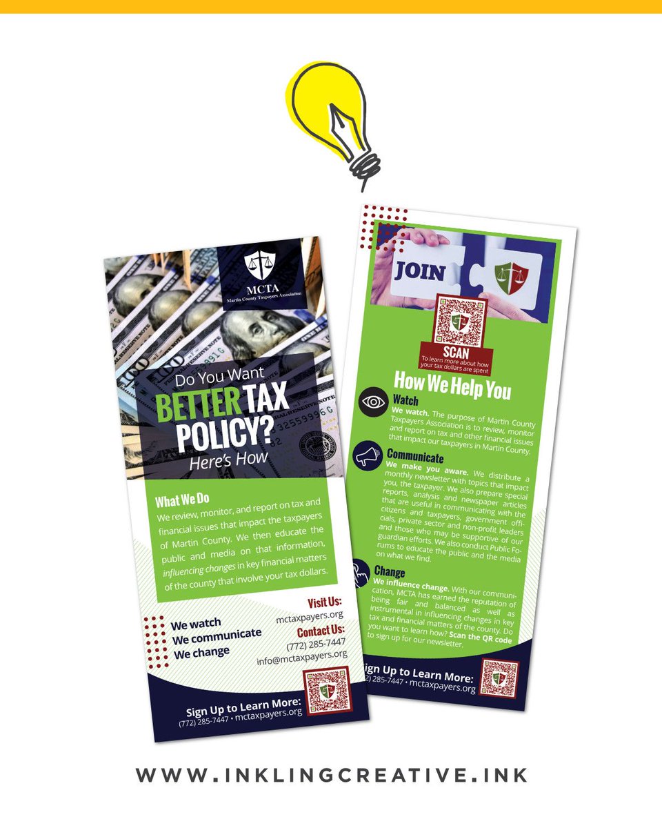 InklingCreative's tweet photo. Start with the end in mind. What's the goal of the material? What's the action you want your audience to take? When Darlene told me the goal of the rack card — to get her audience to sign up for the email list — it clarified the design process.

Reply so we can help you. https://t.co/YyZyMPDKV9