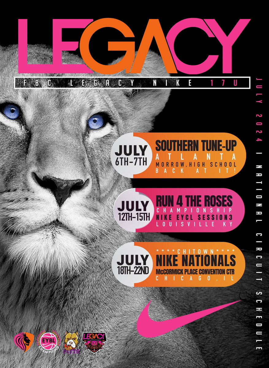 College Coaches here is my July schedule!