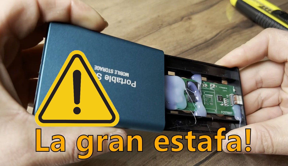 JaverHack's tweet image. Hoy en el canal de #YouTube analizamos un disco duro que supuestamente tiene 16Tb. 👉 youtu.be/IY55AwukJmA 👈 no te pierdas la autopsia que le aremos. ☠️🤠