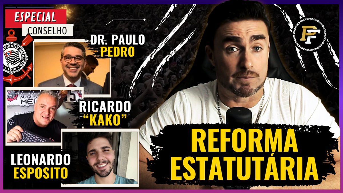 CanalPapoFiel's tweet photo. Hoje, às 20h, receberemos os conselheiros do Corinthians Dr. Paulo Pedro, Ricardo "Kako" e Leonardo Esposito para um debate sobre uma potencial #ReformaEstatutáriaNoTimão , algo extremamente relevante.

(RT nesta postagem ajuda muito!) 🫡

Link: https://t.co/1ByHSKocRP https://t.co/qWKDYdQTns