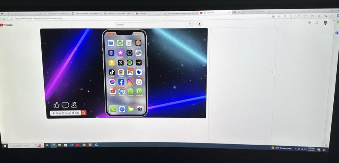 luitron's tweet photo. @TeamYouTube when watching a video, everything else around it goes blank. I only see the video. Thought it was a browser issue, changed computers, nothing. Cleared cache and settings, nothing. It’s only happened on one of my accounts. Any suggestions? https://t.co/1vADTL9CXH