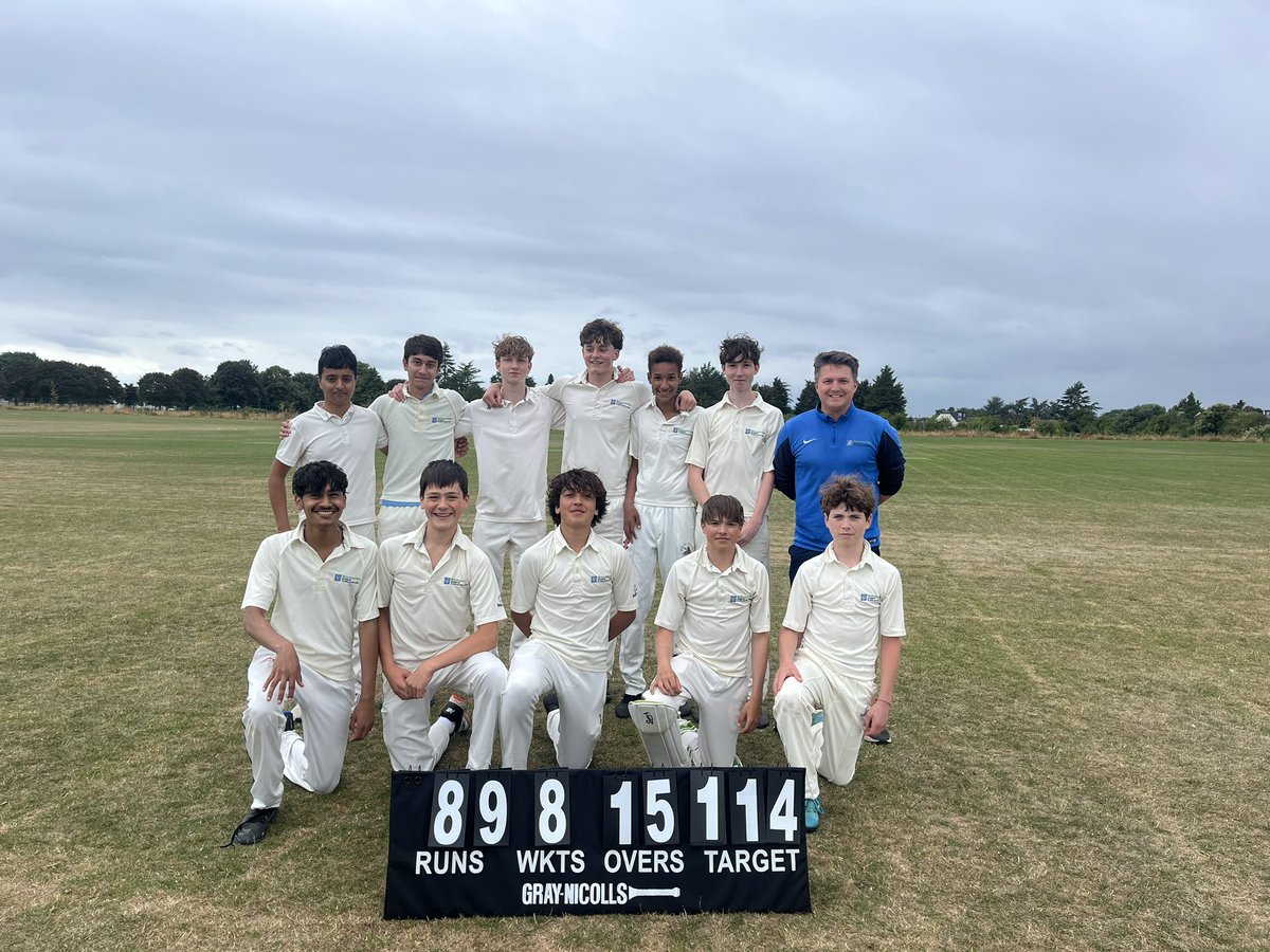SportLRP's tweet photo. U15 Borough Champions!! 🏆🎉

The boys beat Turing House in the final in a fantastic close game - thank you for hosting!

Sam. C (19) &amp; Harry. D (16) top scored with the bat! 🏏

Will. S was Man of The Match with 2-1-5-2 bowling figures!🏅

Fantastic season boys, well done! https://t.co/RRXmFk6QGE