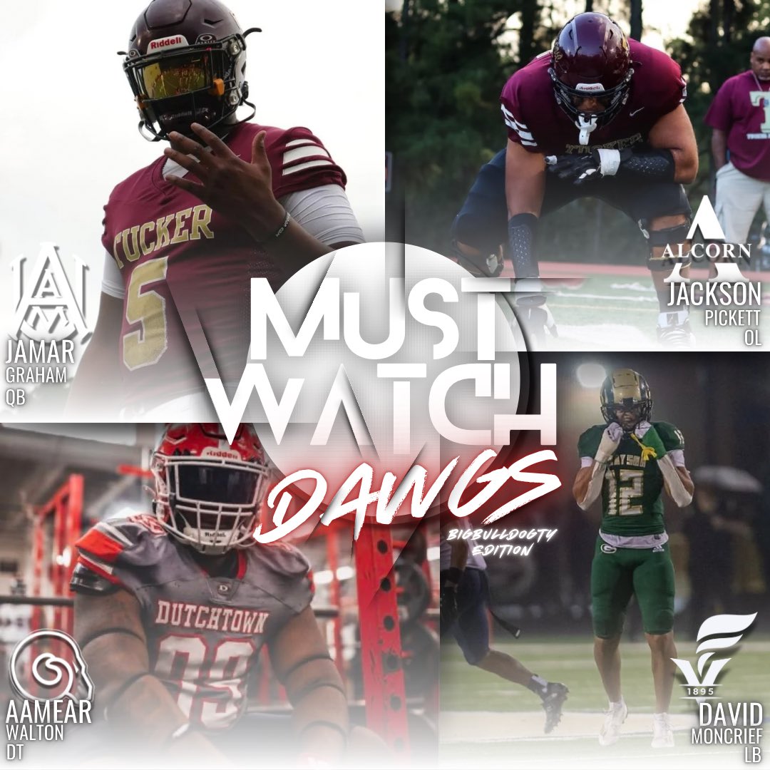Tylan🐲 (@bigbulldogty) on Twitter photo 24’
• MUST WATCH DAWGS•
<a href="/_JamarGraham/">Jamar Graham</a> |QB
<a href="/JRPickett77/">Jackson Pickett</a> | OL
<a href="/d1_mear/">Aamear Walton</a> | DT
<a href="/DavidMoncrief18/">David Moncrief</a> | LB
<a href="/BigBulldogTy/">Tylan🐲</a> Edition✨
#HBCU | <a href="/LightOnSports/">LIGHT ON COLLEGE SPORTS</a> 24’
• MUST WATCH DAWGS•
<a href="/_JamarGraham/">Jamar Graham</a> |QB
<a href="/JRPickett77/">Jackson Pickett</a> | OL
<a href="/d1_mear/">Aamear Walton</a> | DT
<a href="/DavidMoncrief18/">David Moncrief</a> | LB
<a href="/BigBulldogTy/">Tylan🐲</a> Edition✨
#HBCU | <a href="/LightOnSports/">LIGHT ON COLLEGE SPORTS</a>