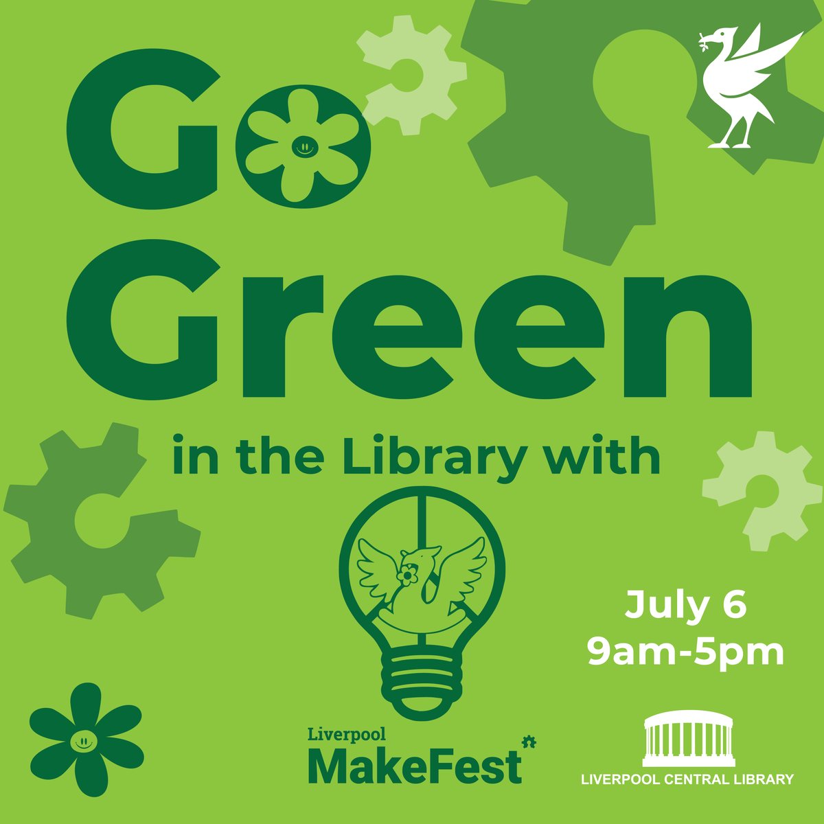 lpoolcouncil's tweet photo. Join us at MakeFest this Saturday 6 July 9am-5pm at Central Library!
Eco-friendly workshops, storytelling sessions and much more 🎨✨
To find out about the event visit https://t.co/EvKx5GVb5z
#GreenCrafts #FamilyActivities #LiverpoolLibrary #MakeFest https://t.co/lwPzIZ4TlM
