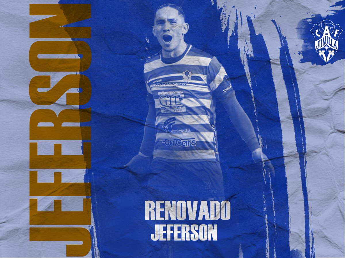 ✨Renovación en nuestra delantera ✨Jeferson, el incansable delantero del Jumilla ACF. Con su dedicación en el campo y habilidad para marcar, Jeferson es un jugador fundamental en nuestro equipo. ¡Felicidades por seguir aportando tu esfuerzo y talento, Jeferson! 💪🏼⚽ #Renovación
