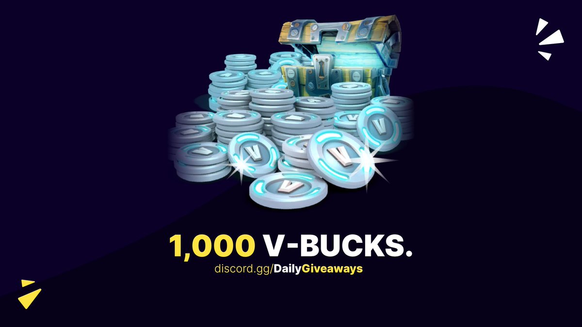 dailysgiveaways's tweet photo. ✨ 1,000 V-BUCKS GIVEAWAY ✨

To enter: 
💛 Follow @dailysgiveaways 
🤍 Like &amp; Retweet 

⏰ One winner will be announced in 48 hours!
Good luck! https://t.co/RH8Yzgl6ar