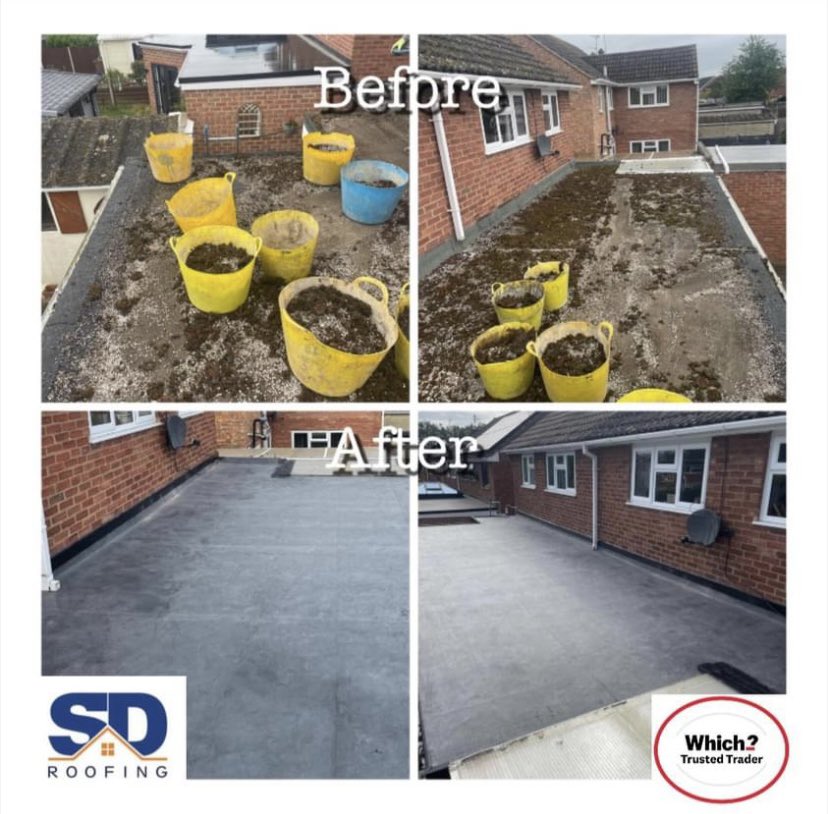 SD__Roofing's tweet photo. It's #PhotoFriday so here's a recent flat roof we completed @WhichTraders  #glosbiz #flatroof #flatroofer #roofergloucestershire https://t.co/vuvnoQpkKe