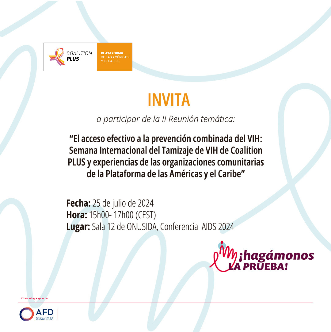 les propongo qure utlicemos  todos  este Copy

si vas a participar de la XXV Conferencia mundial  #AIDS2024 en Munich (22 - 26 Julio 2024) separa en tu agenda la II reunión Tematica. En próximos días enviaremos el link de inscripción @idh