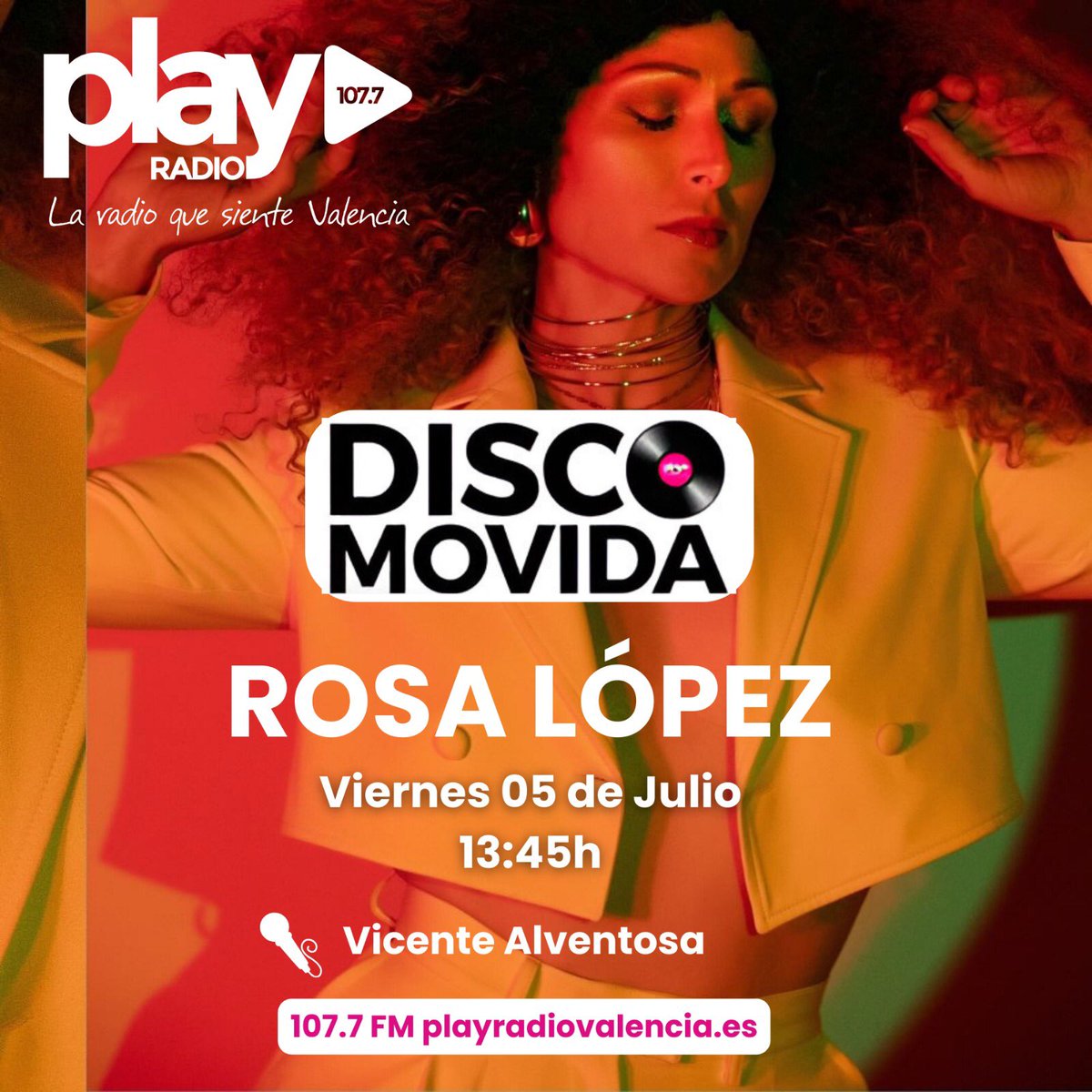 🔉Entrevista de <a href="/VteAlventosa/">Vicente Alventosa</a> a <a href="/RosaLopez/">Rosa López</a> presentando su nuevo single “PWR” grabado junto a <a href="/TracyDeSa/">Tracy De Sá</a> 

go.ivoox.com/rf/131289495

#LaRadioQueSienteValencia