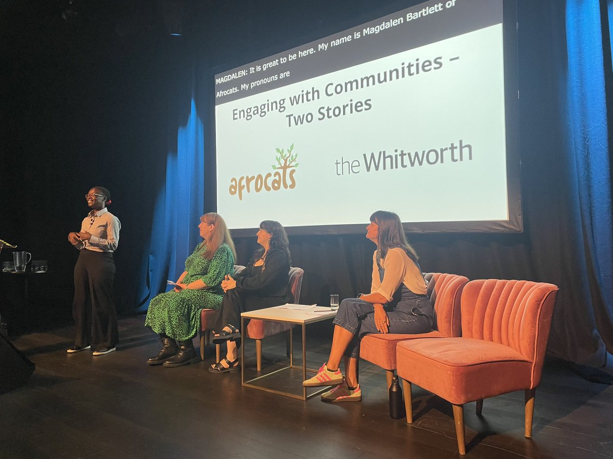 Family Arts Campaign (@familyarts1) on Twitter photo Great to hear from #FantasticForFamilies Award Winners <a href="/WhitworthArt/">the Whitworth</a> & <a href="/afrocatsmcr/">Afrocats</a> at #AMAConf, sharing their work alongside the brilliant <a href="/TheGoldenThrea3/">TheGoldenThread</a>.
Fantastic to hear how communities are being empowered to know these gallery spaces are for them. ๐๐ป Great to hear from #FantasticForFamilies Award Winners <a href="/WhitworthArt/">the Whitworth</a> & <a href="/afrocatsmcr/">Afrocats</a> at #AMAConf, sharing their work alongside the brilliant <a href="/TheGoldenThrea3/">TheGoldenThread</a>.
Fantastic to hear how communities are being empowered to know these gallery spaces are for them. ๐๐ป
