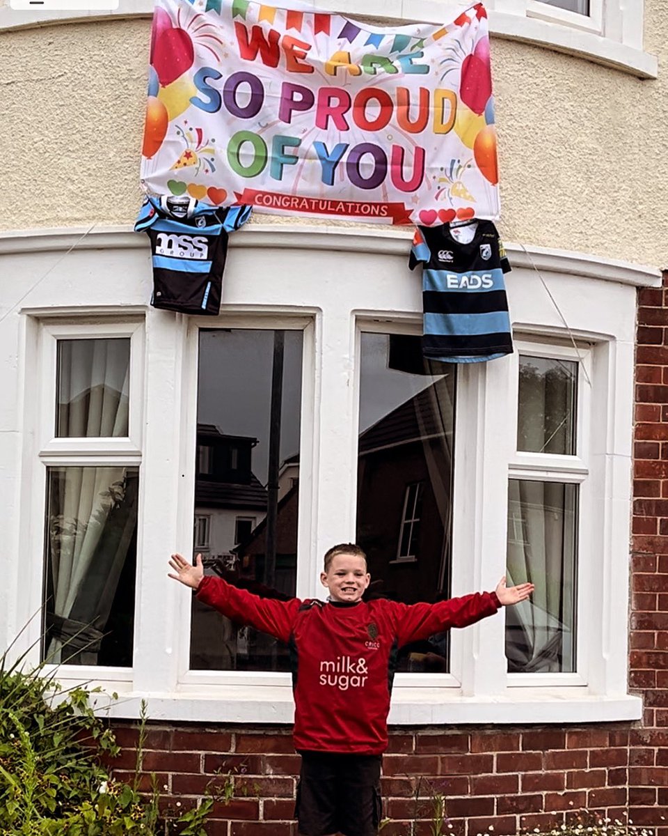 We are so so proud of you and all your hard work to make the <a href="/csru_u11/">Cardiff Schools Under 11s</a> team. Keep smashing it Ev 💪 🏉 

<a href="/ioanlloyd10/">Ioan Lloyd</a> <a href="/LouisReesZammit/">Louis Rees-Zammit ⚡️</a>  <a href="/rhys_patch/">Rhys Patchell</a> <a href="/Jamiehuwroberts/">Jamie Roberts</a> <a href="/MarkRing10/">Mark Ring</a> @therugbytrainer <a href="/CRugbyCommunity/">Cardiff Rugby Community Foundation</a> <a href="/Cardiff_Rugby/">Cardiff Rugby</a>