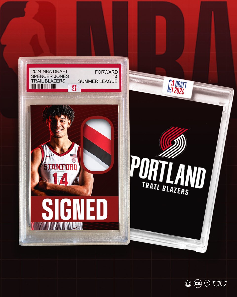 🖊️ <a href="/trailblazers/">Portland Trail Blazers</a> 

<a href="/SKJones24/">Spencer Jones</a> will begin his professional career at <a href="/NBASummerLeague/">NBA Summer League</a> with Portland! #GoStanford