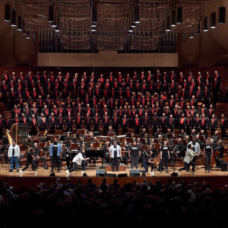 During our run of I, Too, Sing America 2024, we joined forces with the San Francisco Gay Men's Chorus for their production of "All You Need is Love" at Davies Symphony Hall 💛⁠
⁠
 It was a beautiful night filled with music and the power of community.⁠