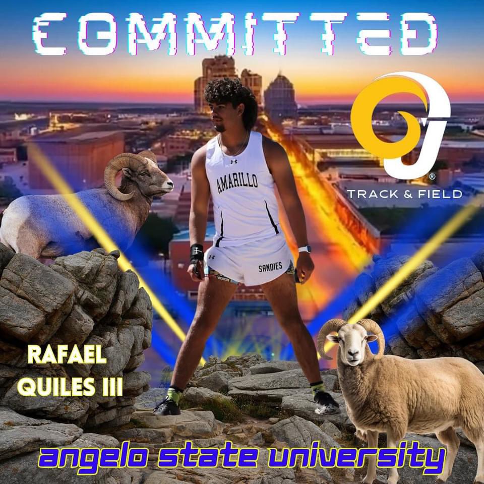 Proud of our very own Rafael Quiles! An outstanding thrower, but an even better young man who will be continuing his athletic/academic career at San Angelo!
