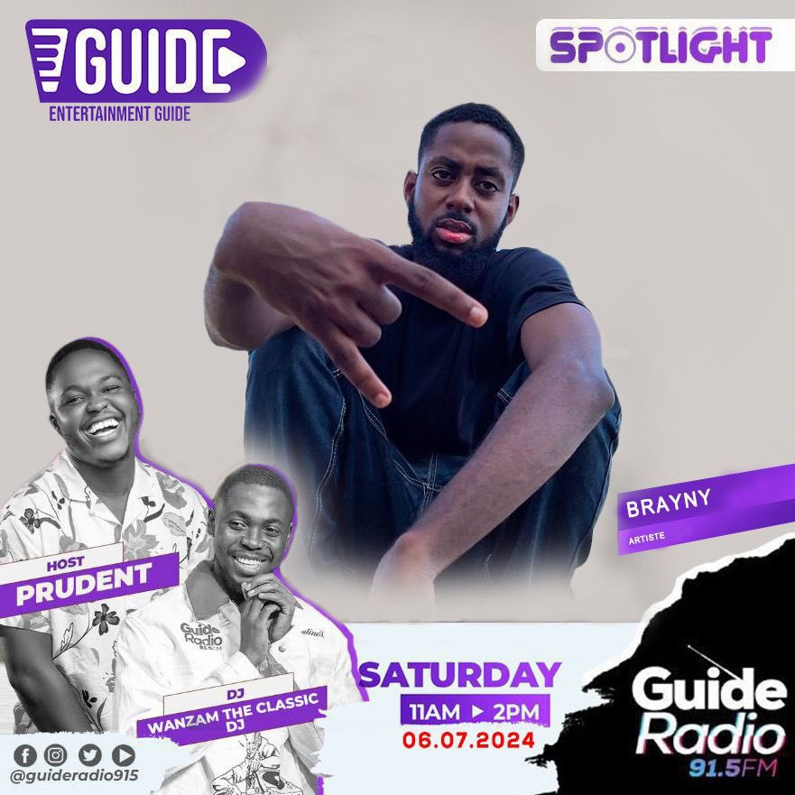 Catch me live on Guide Radio 91.5FM tomorrow at 11AM to 2PM. 
It’s all about “Believe The Come Up” 🔥🎙️
