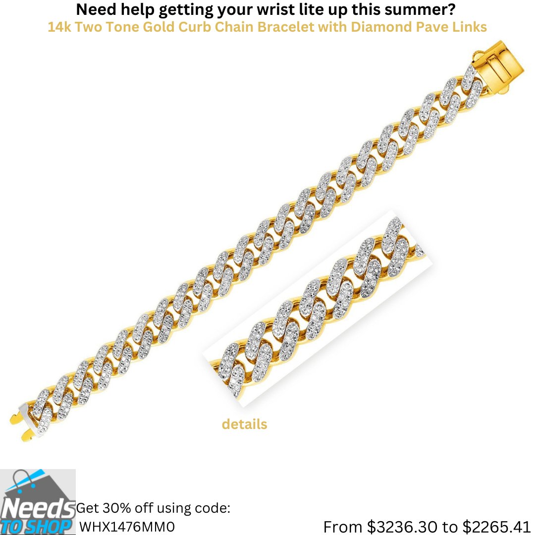 Need help getting your wrist lite up this summer? tinyurl.com/yfhkdzat Get 30% off till July 31 using code: WHX1476MM0 #bracelet #diamonds #gold #24k #deals #goldchain #Dealoftheday #dealofthemonth #julydeals #onlineshopping #shoppingonline #yellowgold #jewelry
